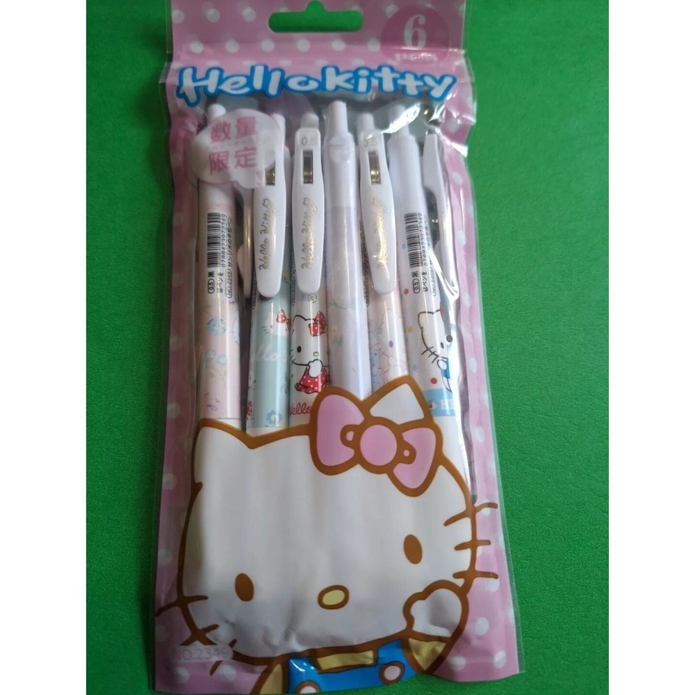Set Of 6 HELLO KITTY Pens